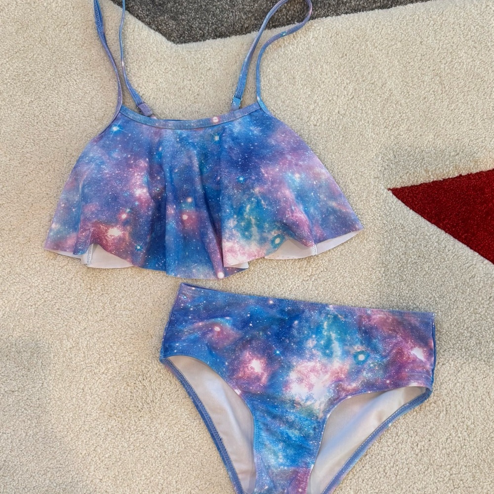 Galaxy Print Bikini Set